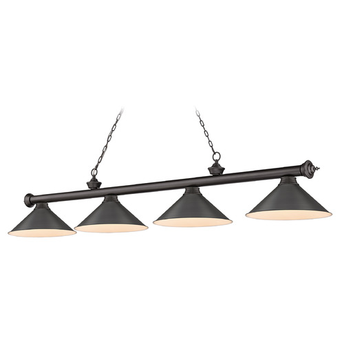 Cordon Bronze Billiard Light by Z-Lite