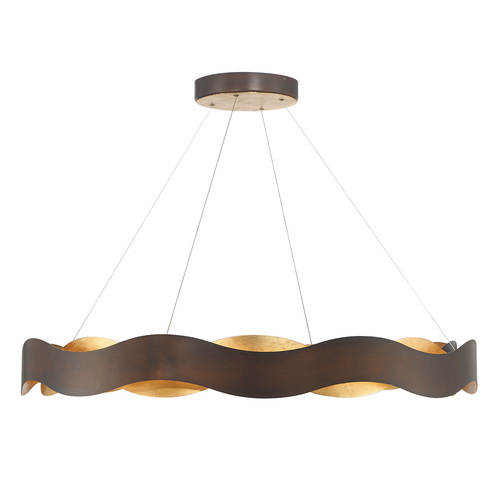 Vaughan 46-Inch LED Chandelier in Bronze & Gold by Eurofase Lighting