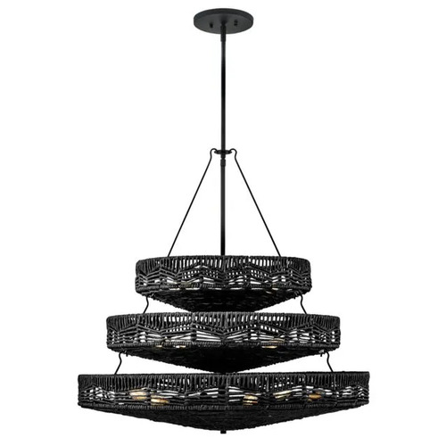 Hinkley Ophelia 32.25-Inch High Chandelier in Black by Hinkley Lighting 42308BK-BK