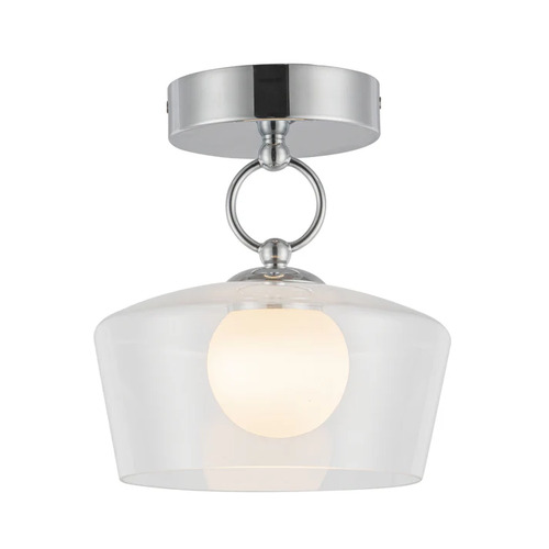 Alora Lighting Leota Chrome LED Semi-Flushmount Light