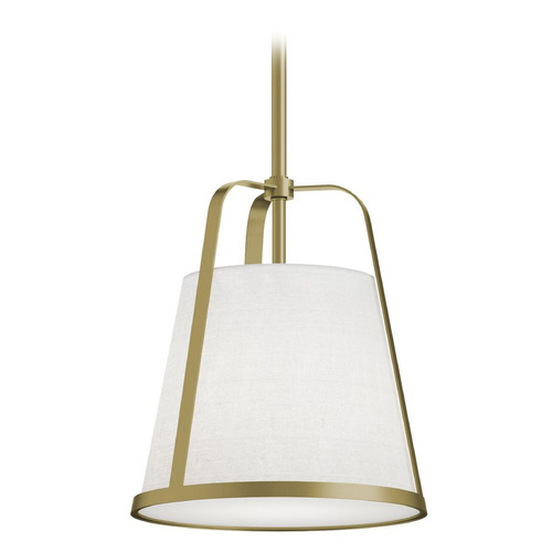 Afx Lighting Lizzette Light Antique Brass Mini-Pendant Light with Empire Shade