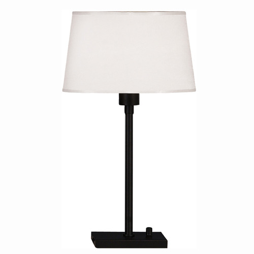 Robert Abbey Lighting Robert Abbey Lighting Real Simple Matte Black Powder Table Lamp with Drum Shade 1832