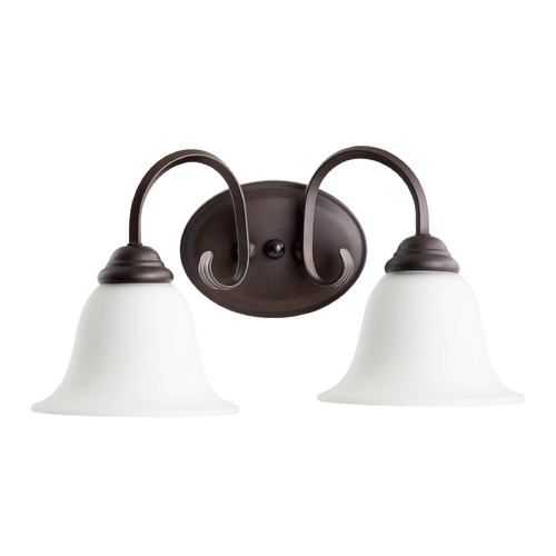 Quorum Lighting Spencer Oiled Bronze Bathroom Light by Quorum Lighting 5110-2-186