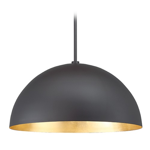 Modern Forms by WAC Lighting Yolo 20-Inch LED Pendant in Gold Leaf & Dark Bronze by Modern Forms PD-55718-GL