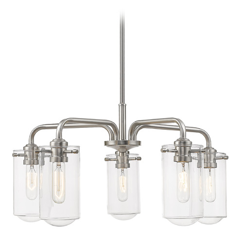 Z-Lite Delaney Brushed Nickel Chandelier by Z-Lite 471-5BN