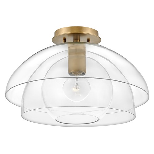 Lotus Convertible Semi-Flush Mount in Brass by Hinkley Lighting