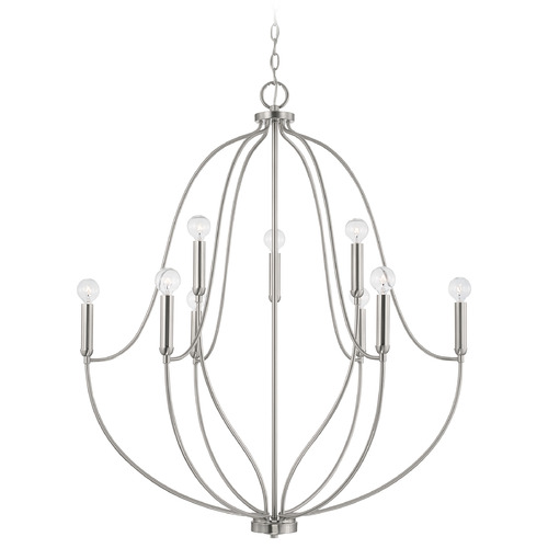 HomePlace by Capital Lighting Madison 32.5-Inch Chandelier in Brushed Nickel by HomePlace Lighting 447091BN