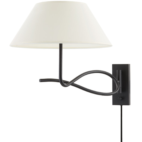 Troy Lighting Colin King Alameda Forged Iron Plug and Cord Wall Lamp