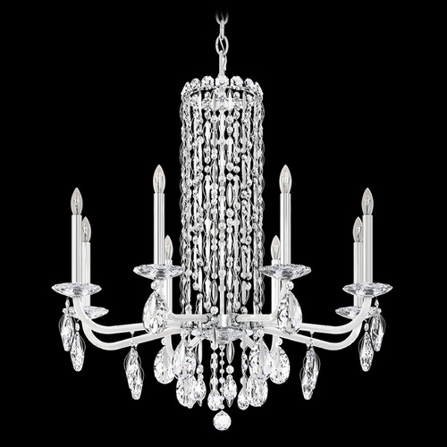 Schonbek Worldwide Lighting Siena Polished Stainless Steel Crystal Chandelier