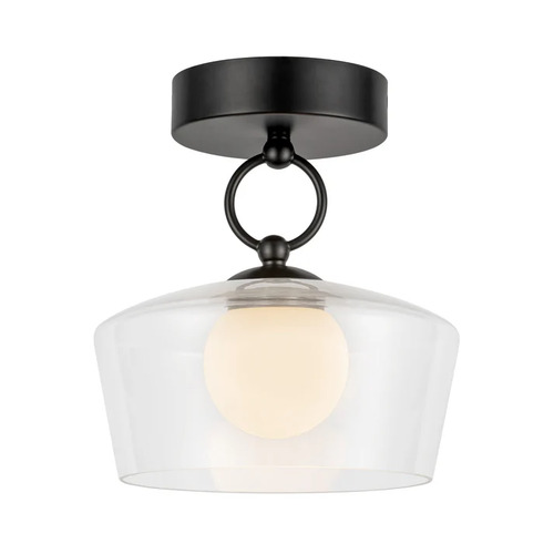 Alora Lighting Leota Matte Black LED Semi-Flushmount Light