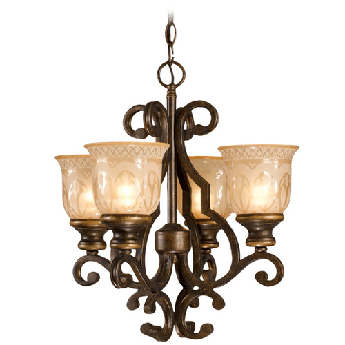Crystorama Lighting Norwalk Bronze Umber Mini-Chandelier