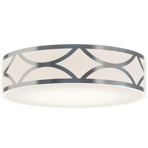 Afx Lighting Lake Painted Nickel LED Flushmount Light