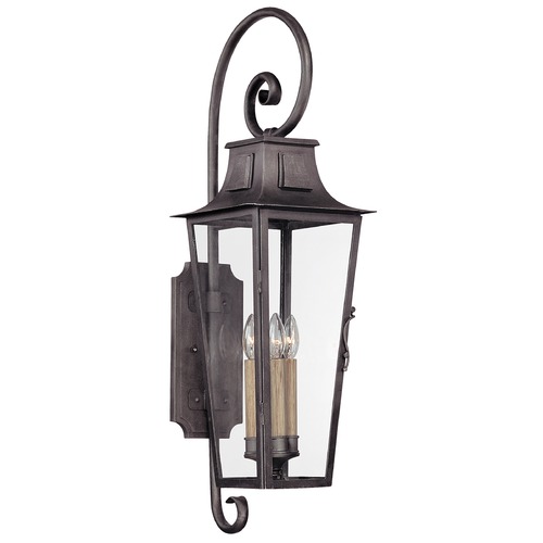 French Quarter 34.50-Inch Outdoor Wall Light in Aged Pewter by Troy Lighting