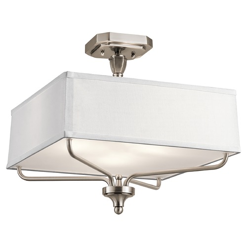 Arlo 15-Inch Classic Pewter Semi-Flush Mount by Kichler Lighting