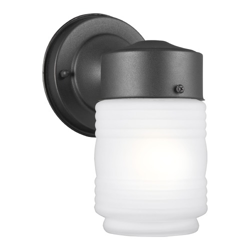 7.50-Inch Outdoor Wall Light in Black by Generation Lighting