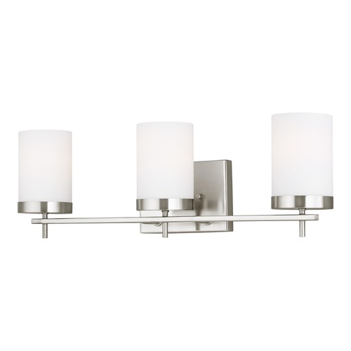 Visual Comfort Studio Collection Zire Brushed Nickel Bathroom Light by Visual Comfort Studio 4490303-962