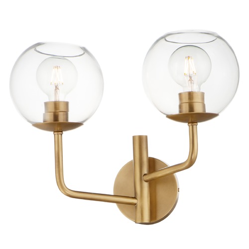 Maxim Lighting Branch Natural Aged Brass Bathroom Light by Maxim Lighting 38412CLNAB