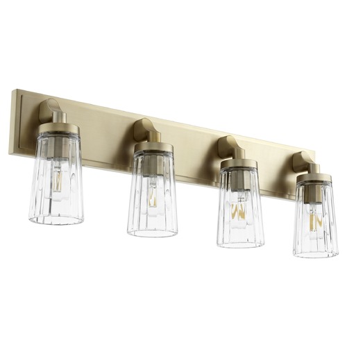 Quorum Lighting 28.50-Inch Aged Brass Bathroom Light by Quorum Lighting 5201-4-80