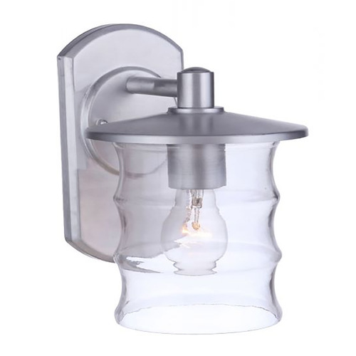 Canon Satin Aluminum Outdoor Wall Light by Craftmade Lighting