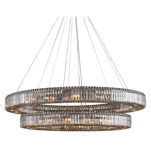 Allegri Crystal Rondelle Polished Chrome Pendant Light