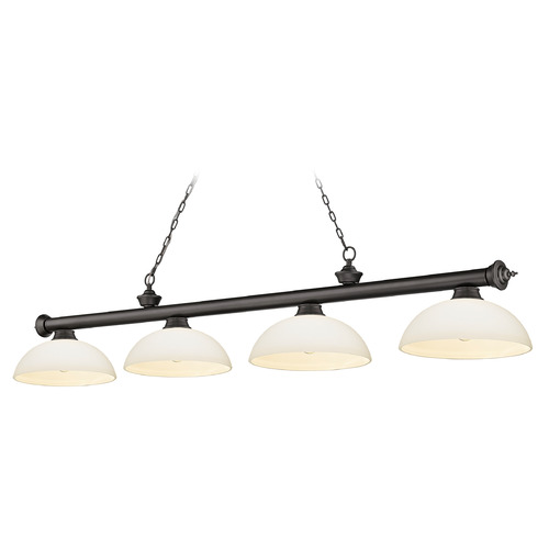 Z-Lite Cordon Bronze Billiard Light by Z-Lite 2306-4BRZ-DMO14