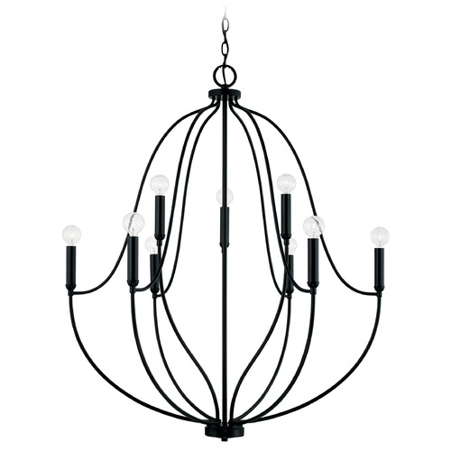 HomePlace by Capital Lighting Madison 32.5-Inch Wide Chandelier in Matte Black by HomePlace Lighting 447091MB