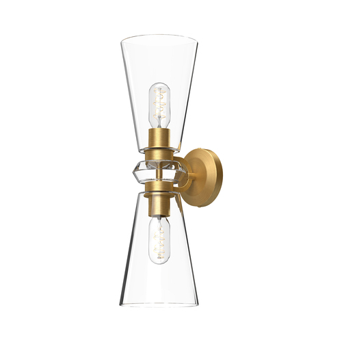 Alora Lighting Salem Brushed Gold Switched Sconce