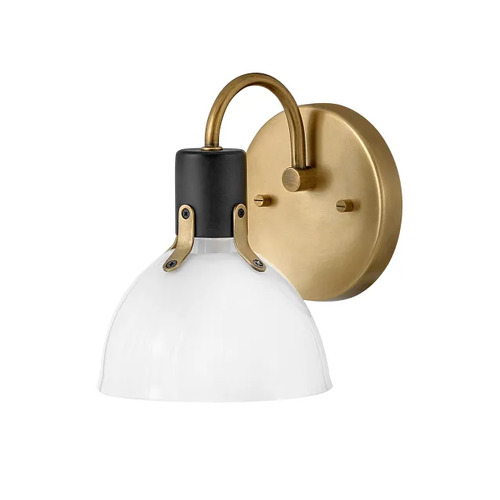Argo Single-Light Sconce in Heritage Brass & Black by Hinkley Lighting