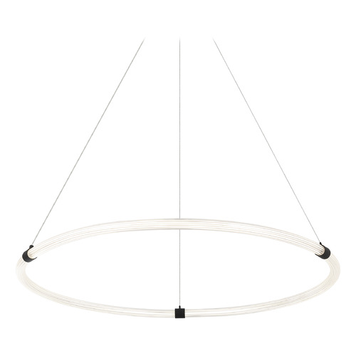 Matteo Lighting Inkara Matte Black LED Pendant by Matteo Lighting C34840MB