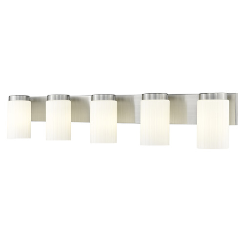Z-Lite Burk Brushed Nickel Bathroom Light