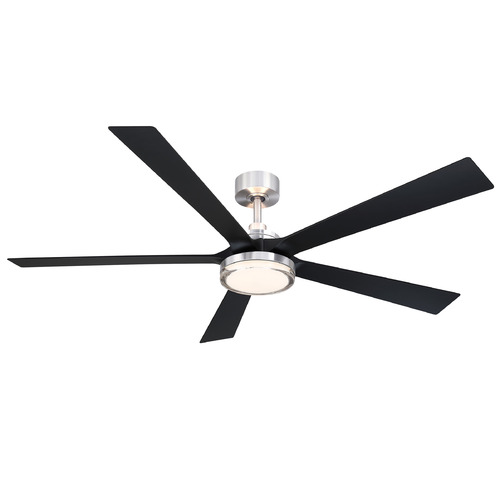 Fanimation Fans Fanimation Fans Torchaire 64 Brushed Nickel LED Ceiling Fan with Light FPD8564BN