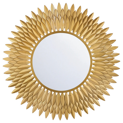 Broche 30-Inch Mirror in Antique Gold by Crystorama Lighting