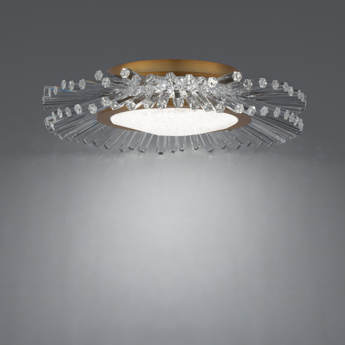 Benediction 15-In Crystal LED Flush Mount in Brass by Schonbek Beyond