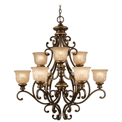 Crystorama Lighting Norwalk Bronze Umber Chandelier