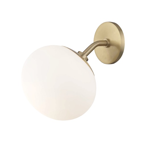 Mitzi by Hudson Valley Mid-Century Modern Sconce Brass Mitzi Estee by Hudson Valley H134101-AGB