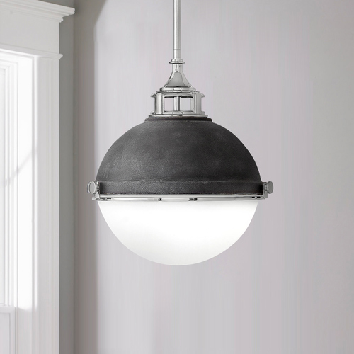 Hinkley Mid-Century Modern Zinc Fletcher by Hinkley Lighting 4834DZ-PN