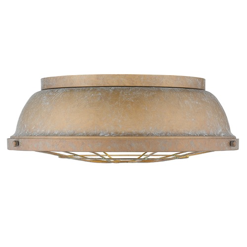 Bartlett Copper Patina Flush Mount by Golden Lighting