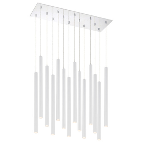 Z-Lite Forest Chrome LED Multi-Light Pendant by Z-Lite 917MP24-WH-LED-14LCH