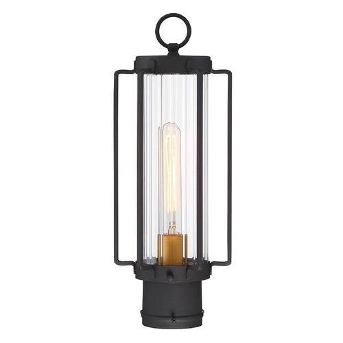 Minka Lavery Avonlea Sand Black with Gold Socket Post Light by Minka Lavery 72736-66G