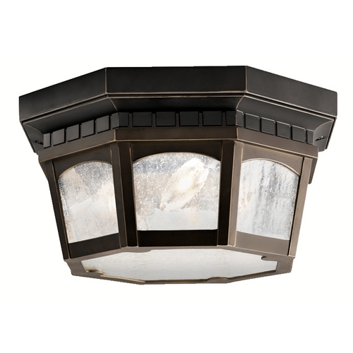 Courtyard 12.25-Inch Flush Mount in Olde Bronze by Kichler Lighting