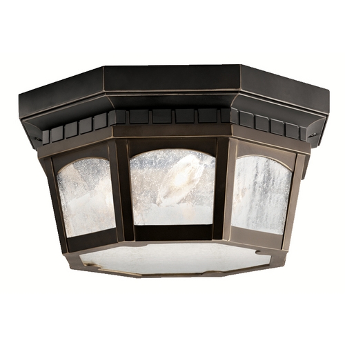 Kichler Lighting Courtyard 12.25-Inch Flush Mount in Olde Bronze by Kichler Lighting 9538RZ