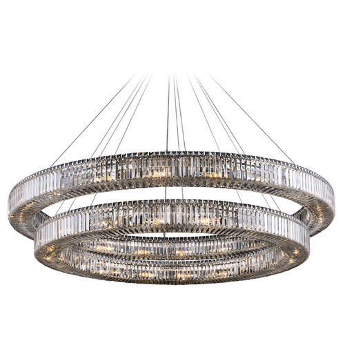 Allegri Crystal Rondelle Polished Chrome Pendant Light