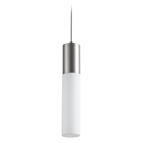 Oxygen Magnum Acrylic LED Pendant in Satin Nickel by Oxygen Lighting 3-653-24