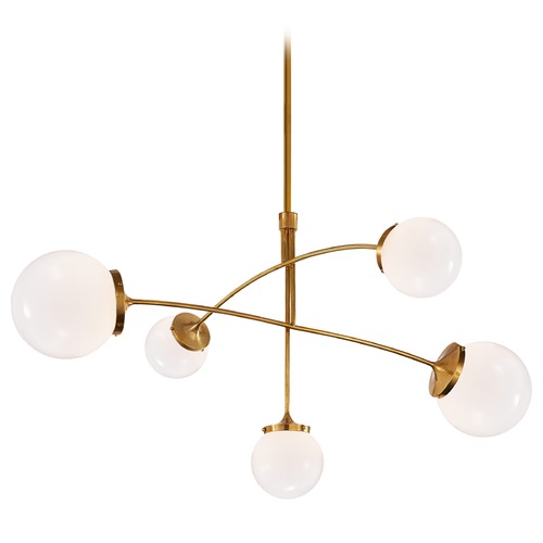 Visual Comfort Signature Collection Kate Spade New York Prescott Ceiling Mount in Brass by Visual Comfort Signature KS5403SBWG