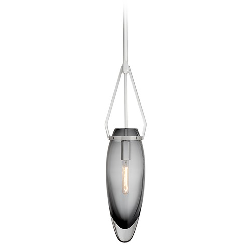 Visual Comfort Signature Collection Chapman & Myers Myla Pendant in Polished Nickel by Visual Comfort Signature CHC5421PNSMG