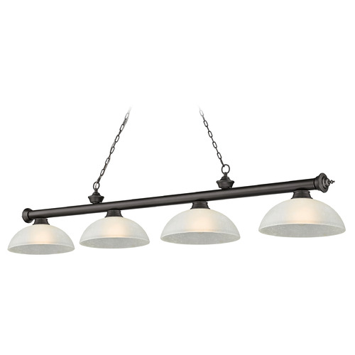 Cordon Bronze Billiard Light by Z-Lite