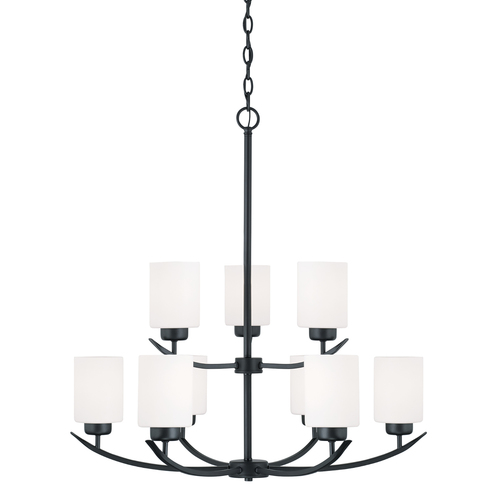 Dixon 2-Tier Chandelier in Black by HomePlace by Capital Lighting