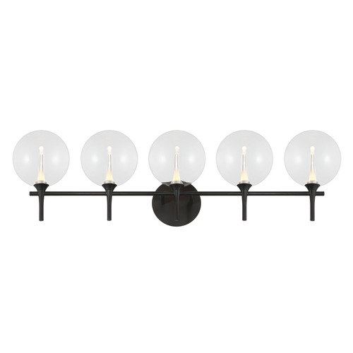 Lissa 5-Light LED Vanity Light in Matte Black by Eurofase Lighting