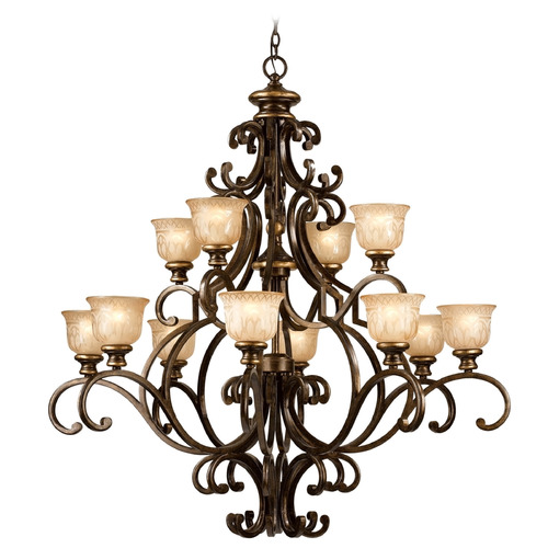 Crystorama Lighting Norwalk Bronze Umber Chandelier