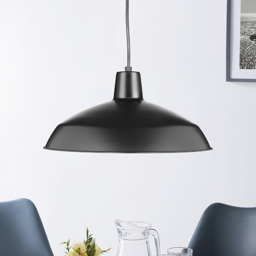 Farmhouse Barn Light Pendant in Black by Progress Lighting